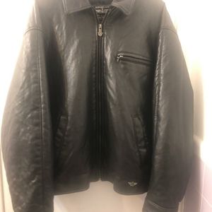 Reportage Black Genuine Leather Jacket